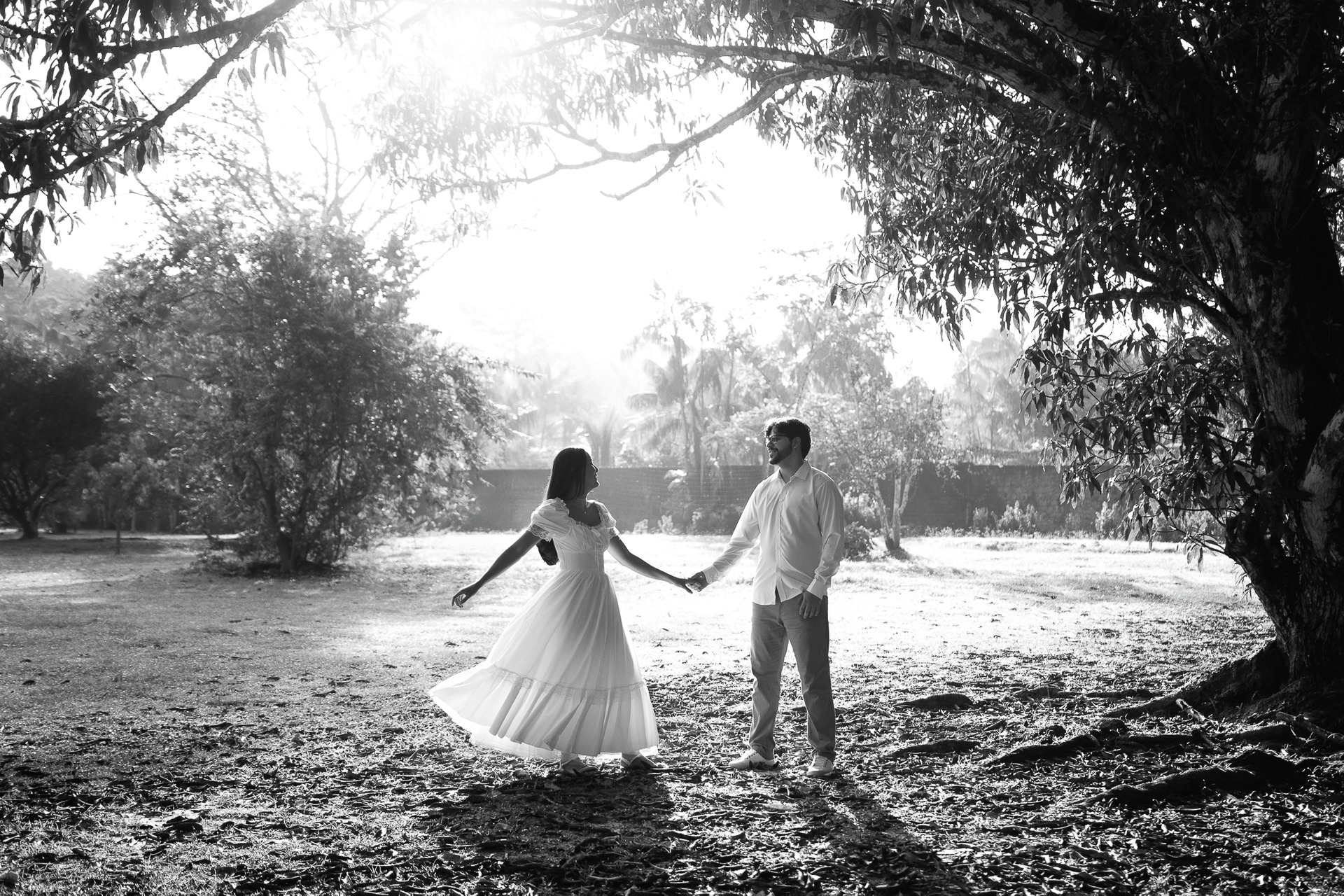Ensaio Pre-wedding no campo