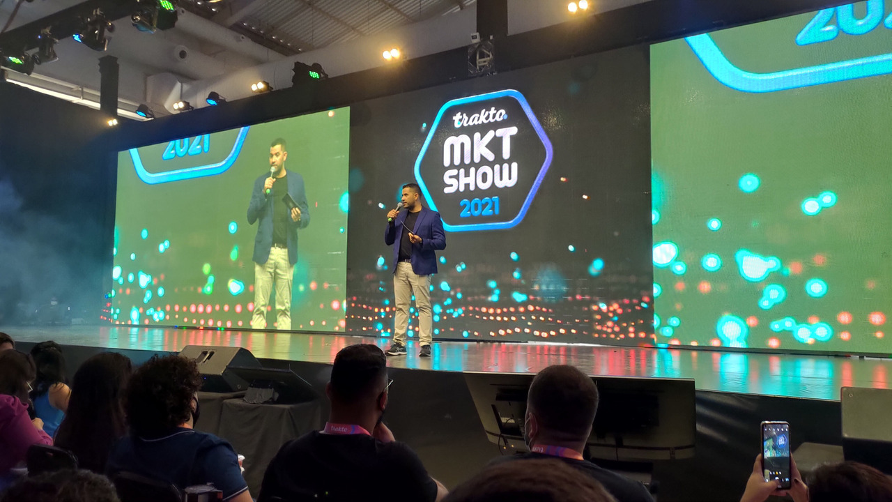 Paulo Tenório, durante a abertura do Trakto Marketing Show 2021.