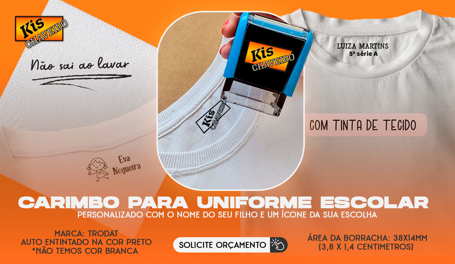 CARIMBO PARA TECIDO TRODAT