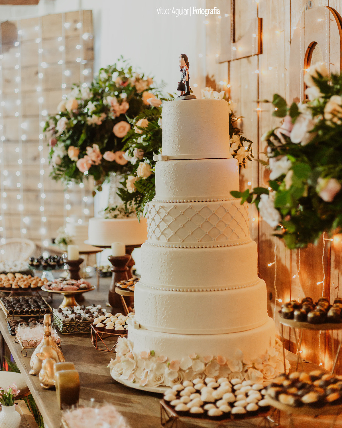 Jogo de Decoração de Bolos de Casamento