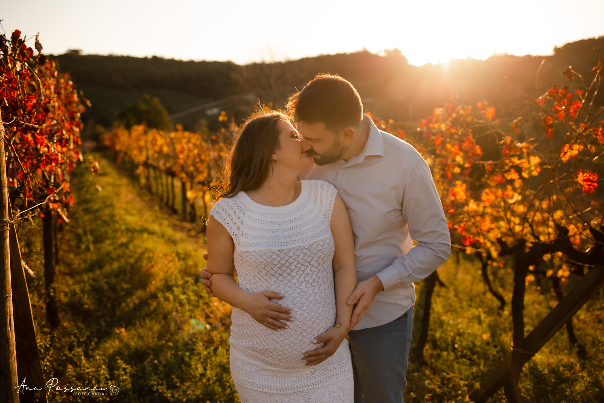 ensaio gestante na vinicola miolo em bento gonçalves