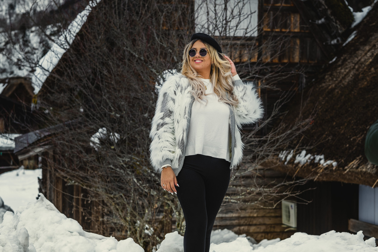 lais ricci, ricci sanglasses, ensaio fotografico no Japao, ensaio em Shirakawa, ensaio no inverno Japao, fotografo de familia no Japao