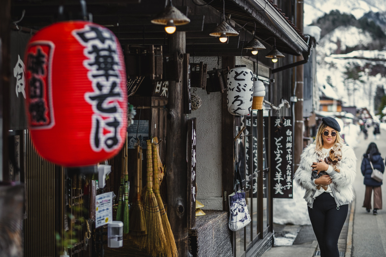 lais ricci, ricci sanglasses, ensaio fotografico no Japao, ensaio em Shirakawa, ensaio no inverno Japao, fotografo de familia no Japao