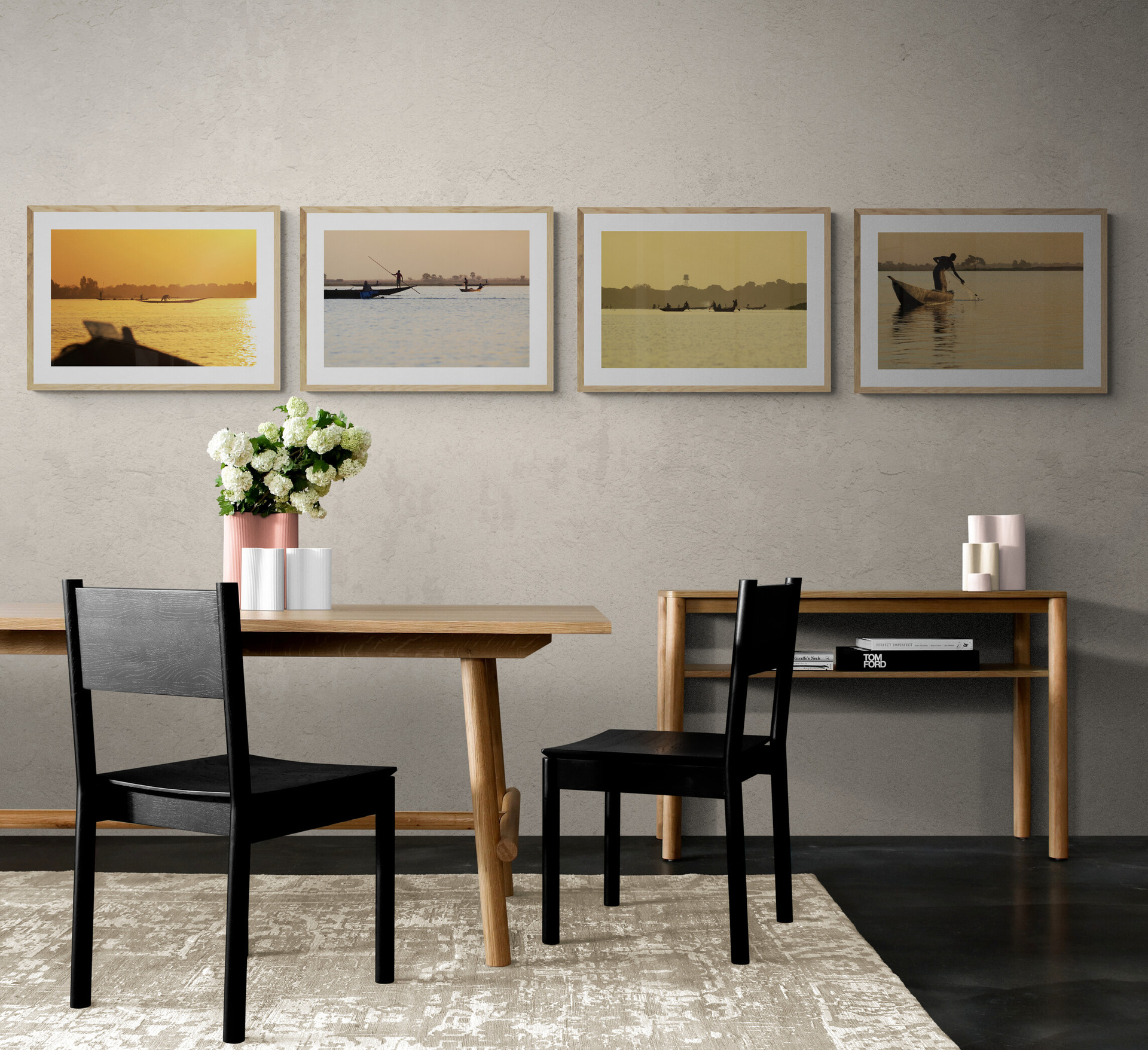 Mali river - O Ritmo do Rio Tela Fine Art