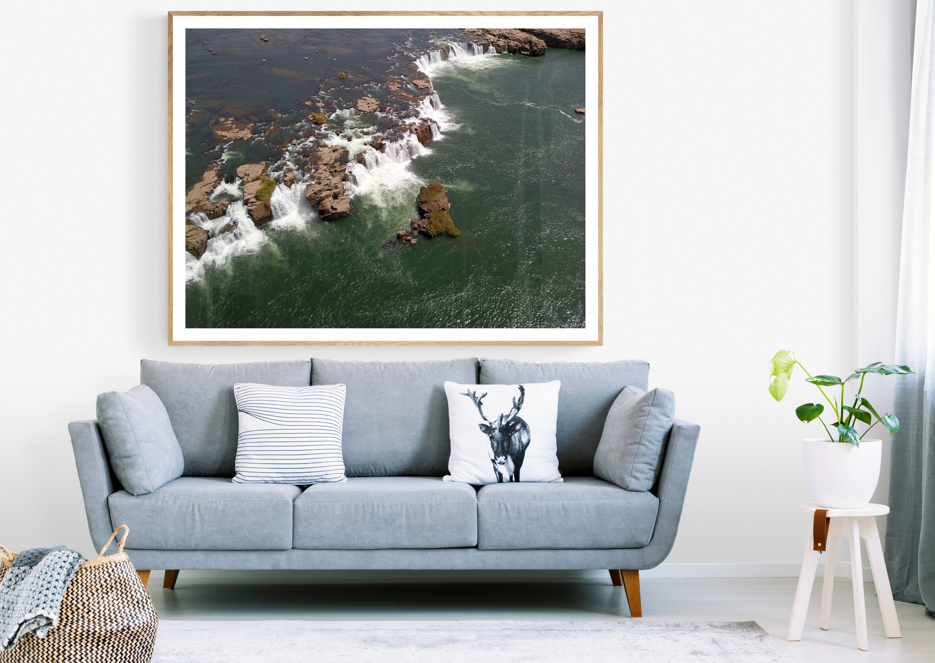 Mali waterfall - O Chamado da Terra e da Água Tela Fine Art