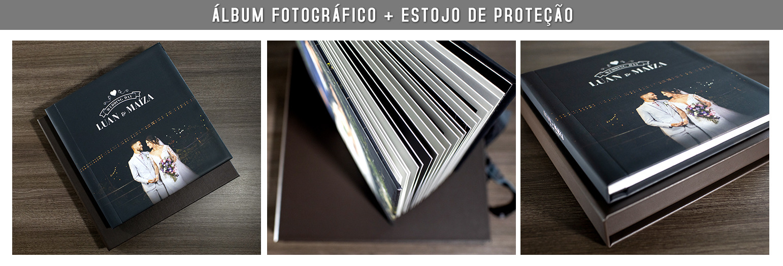 album fotografico 30x30cm + estojo