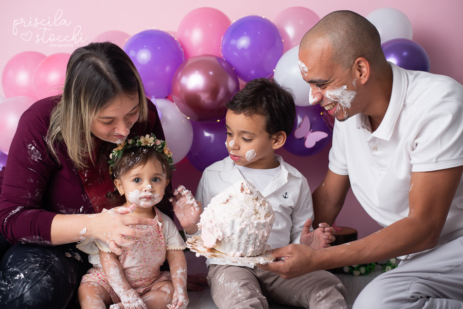 Smash the Cake com os Pais SP, Smash the Cake Menina SP, Smash the Cake 1 ano SP, Smash the Cake com Balões SP