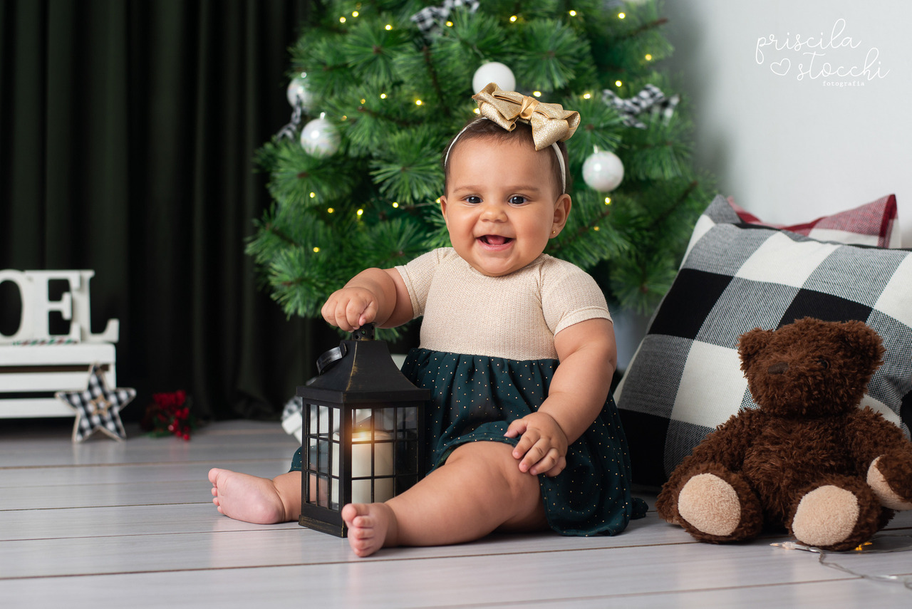 ensaio natal bebê estúdio SP Zona Sul