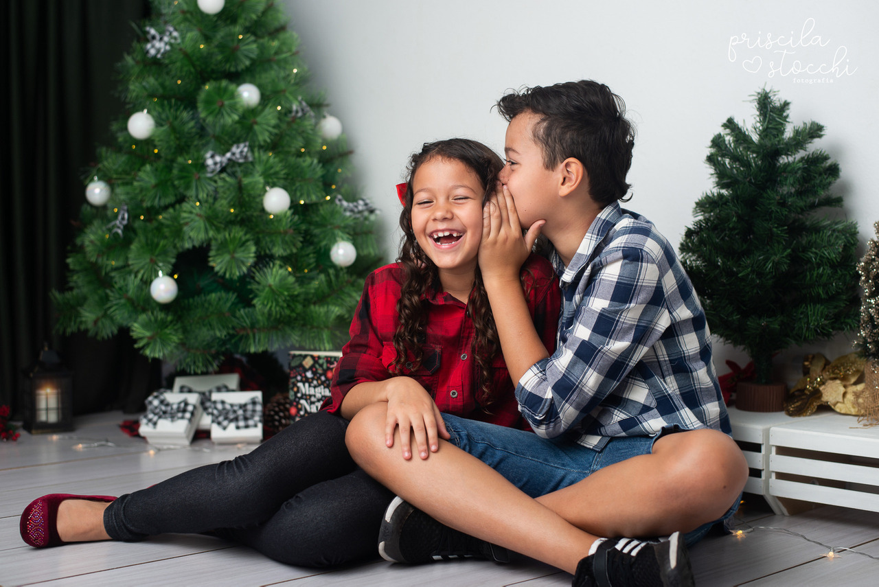 sessão de natal irmãos SP
