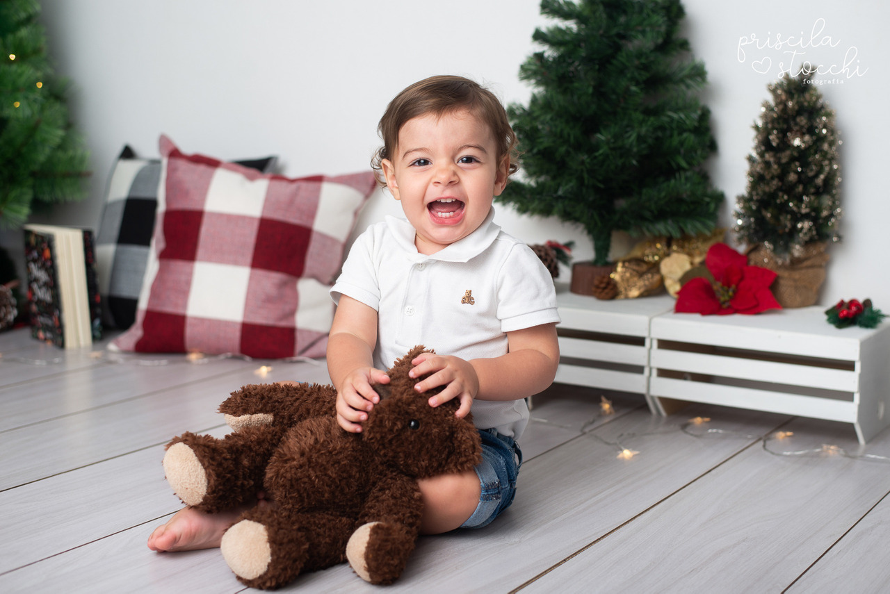 ensaio de natal estúdio SP Zona Sul