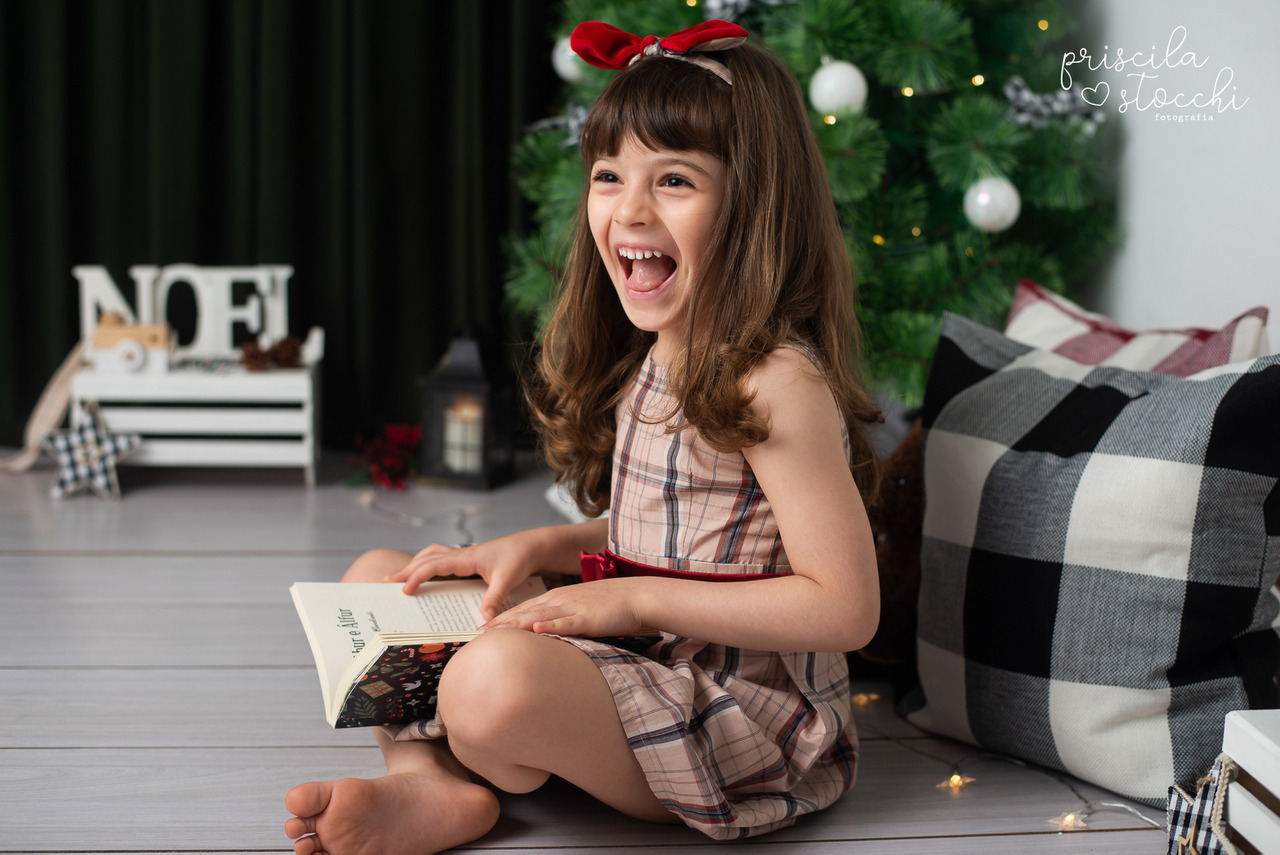 ensaio fotográfico de natal infantil sp