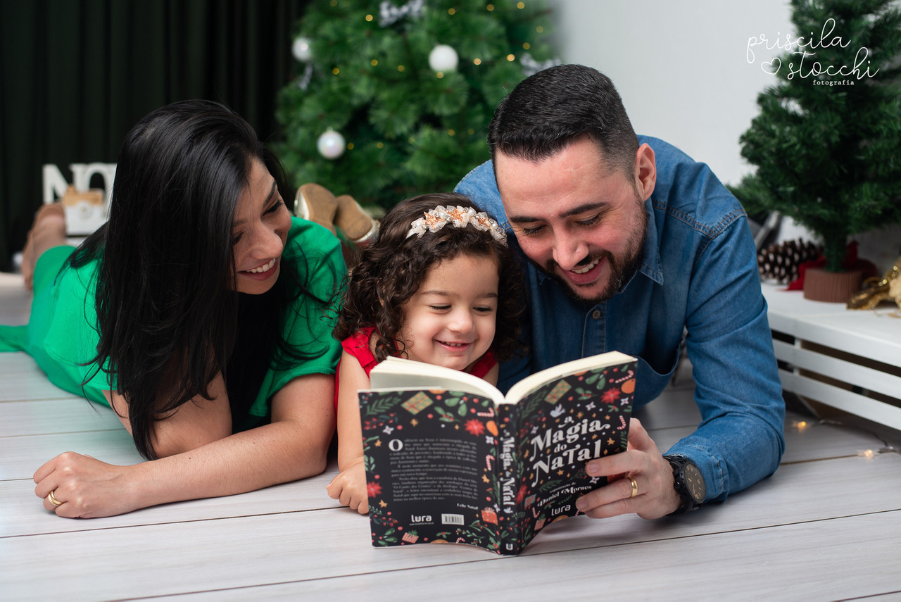 ensaio fotográfico de natal em família sp