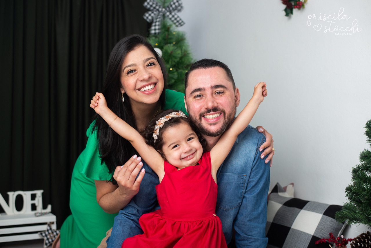 fotos em família ensaio de natal SP