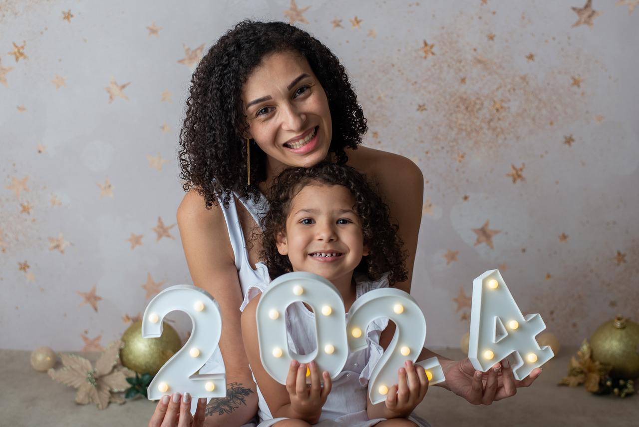 ensaio fotografico natal e ano novo mae e filha sp