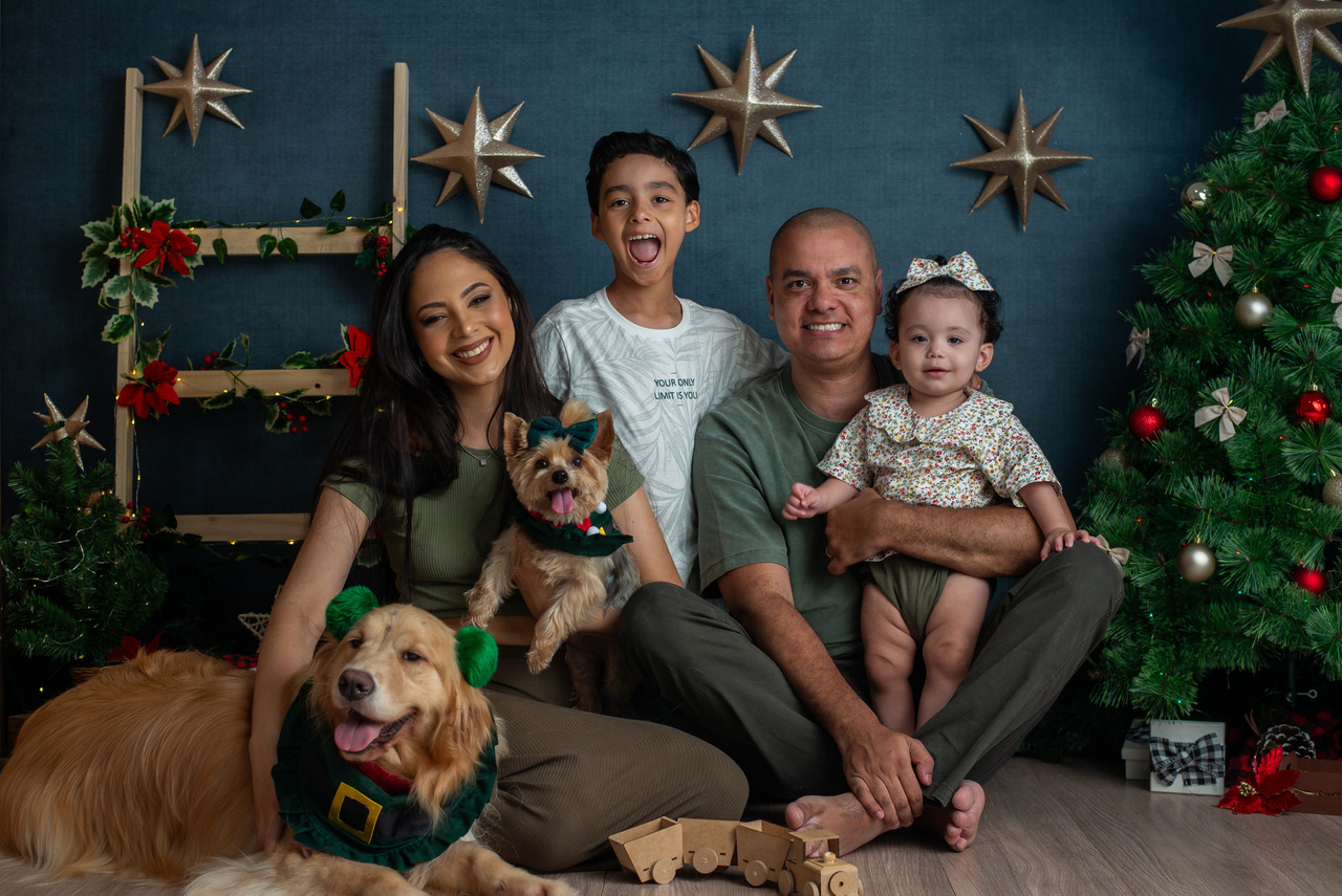 ensaio fotografico familia com cachorro natal e ano novo sao paulo