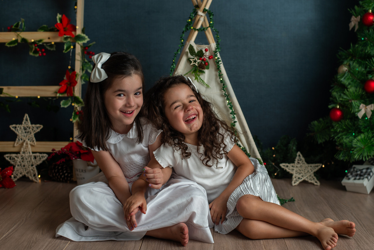 ensaio de natal em estudio infantil sp