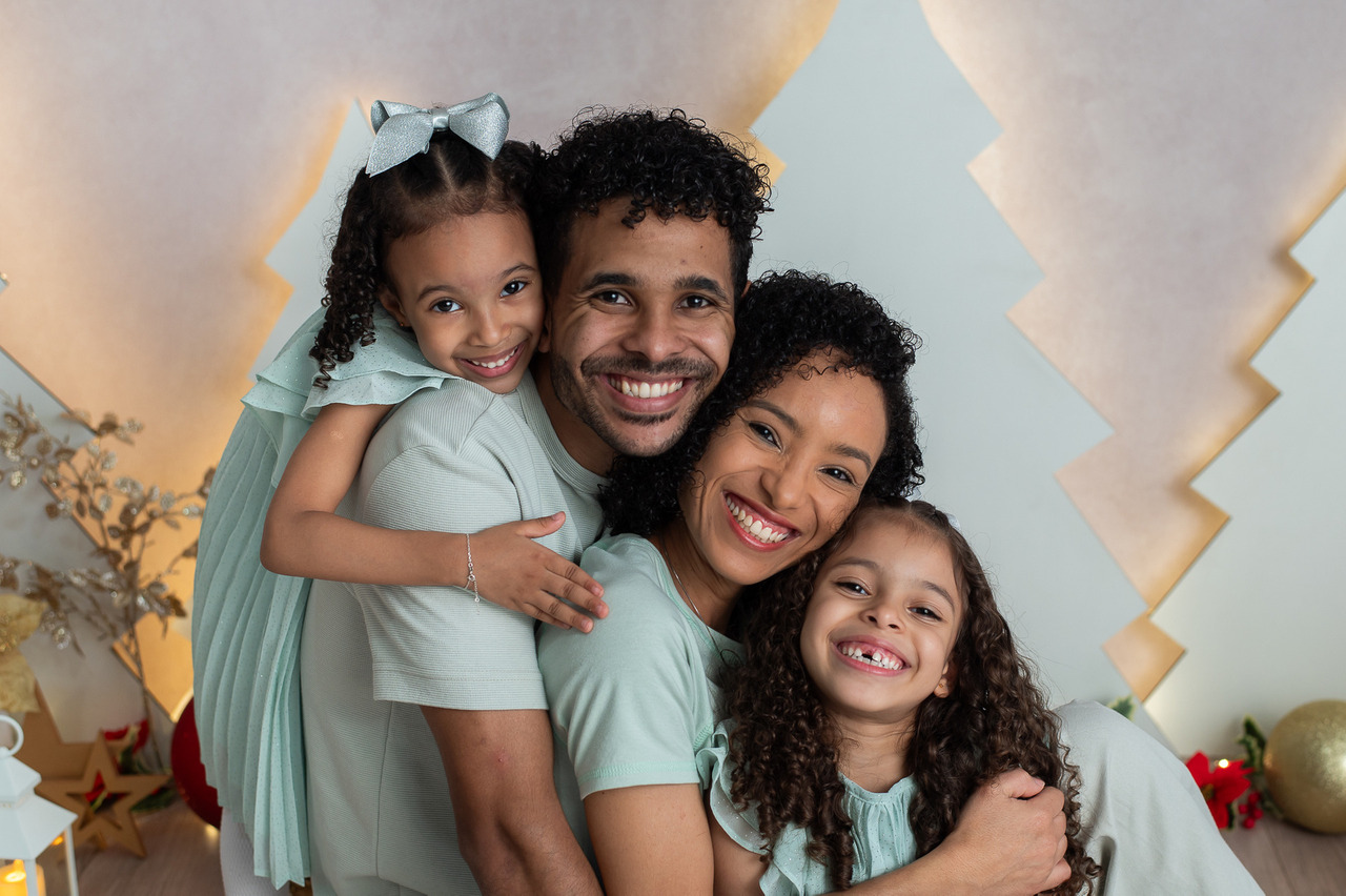 Ensaio Natal Família Estúdio SP Zona Sul