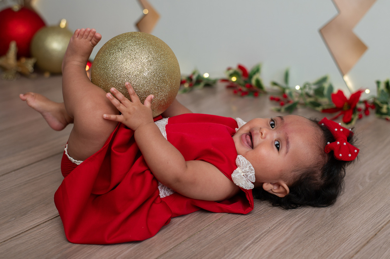 Sessão de Fotos Natal Bebê SP