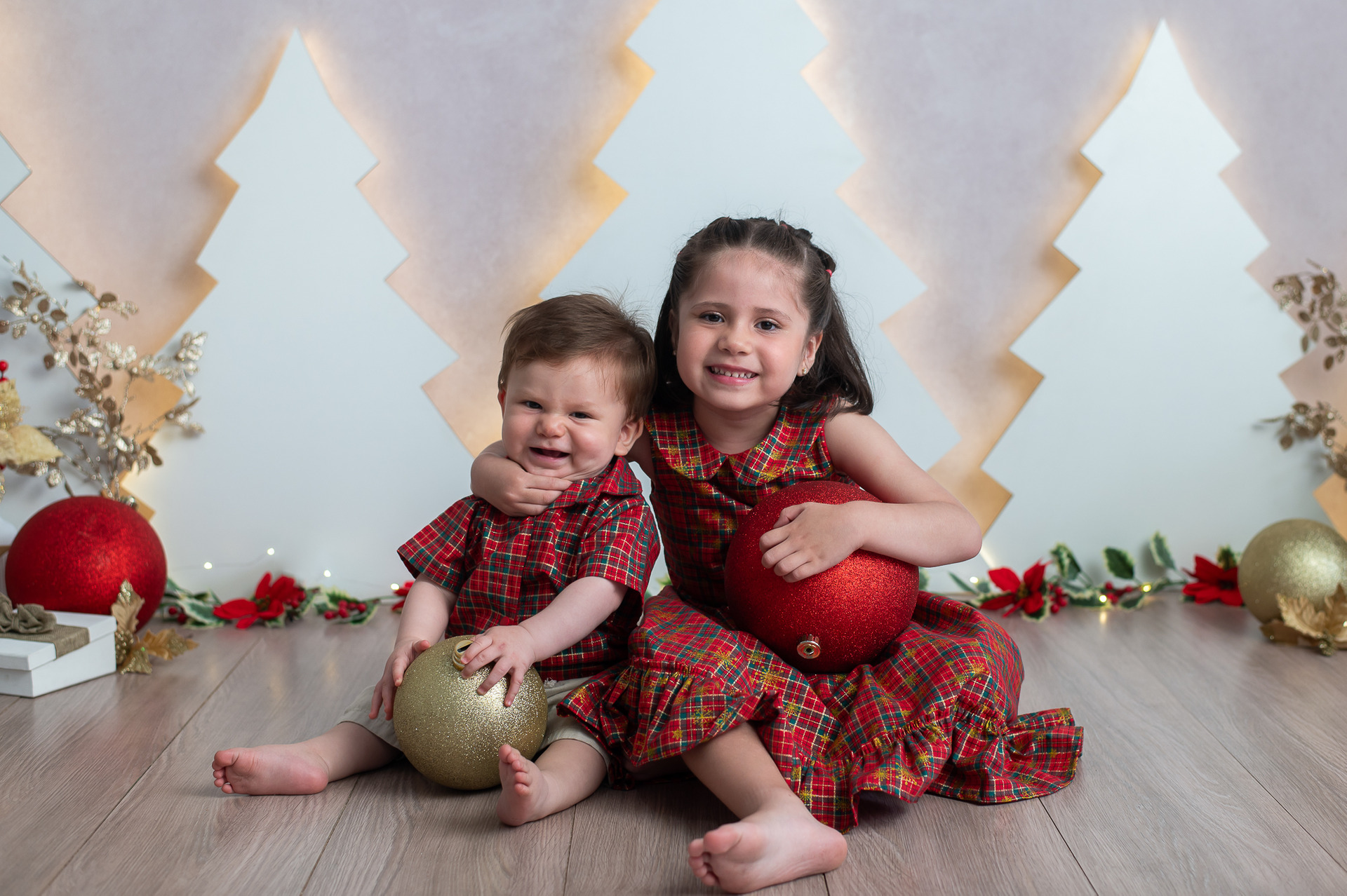 Ensaio Fotográfico Natal Família Estúdio SP