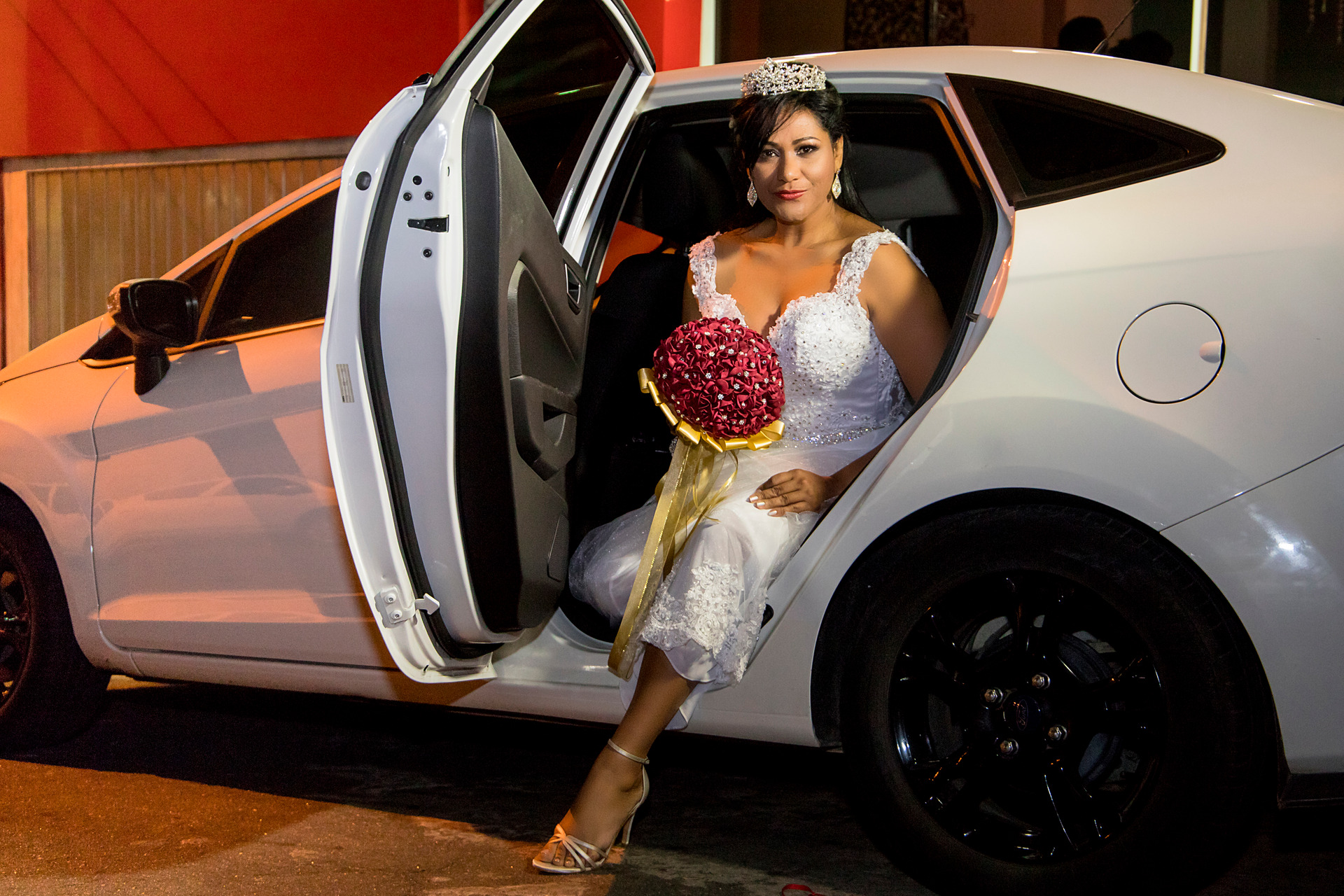 Ensaio externo infantil no horto florestal