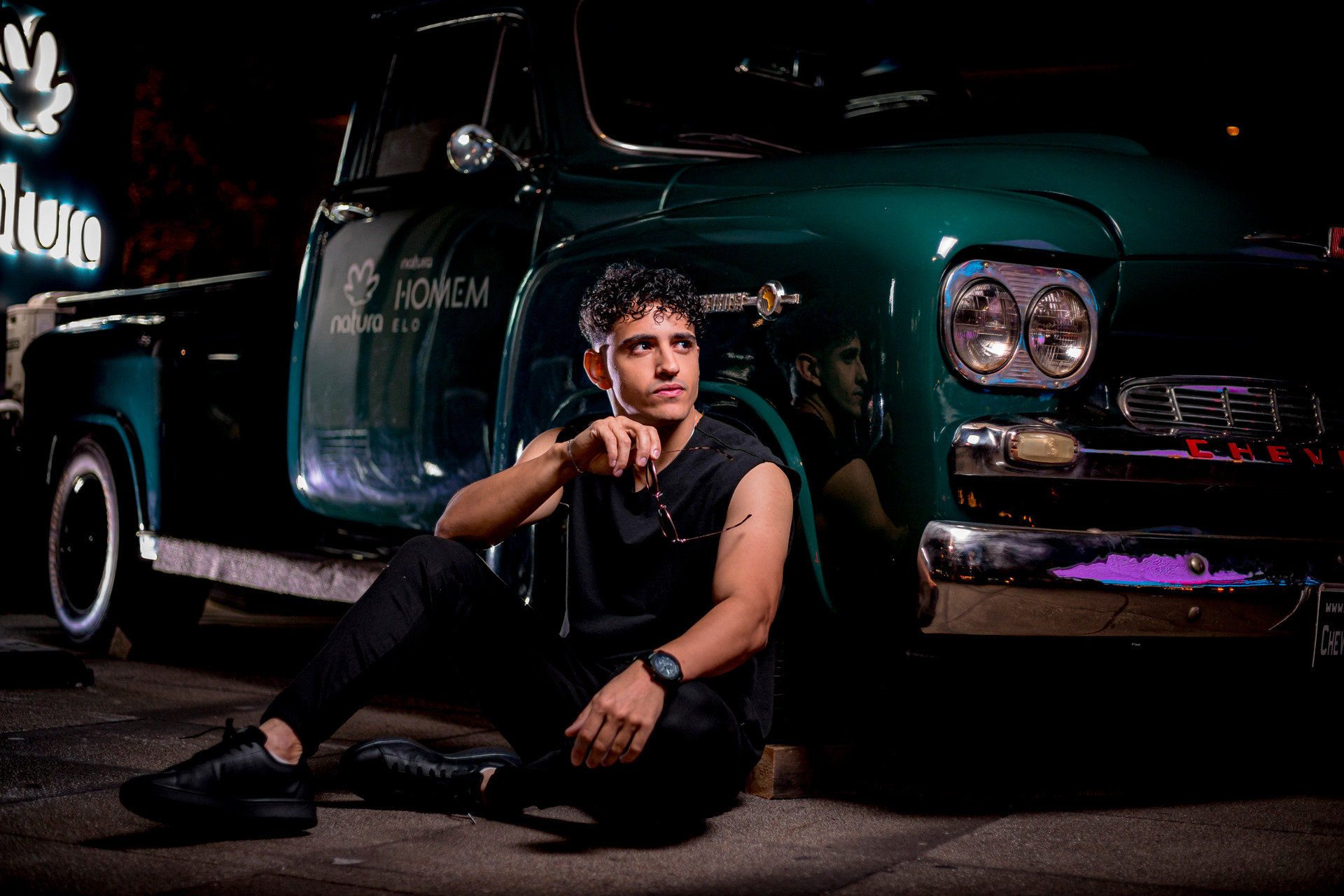 Ensaio externo infantil no horto florestal