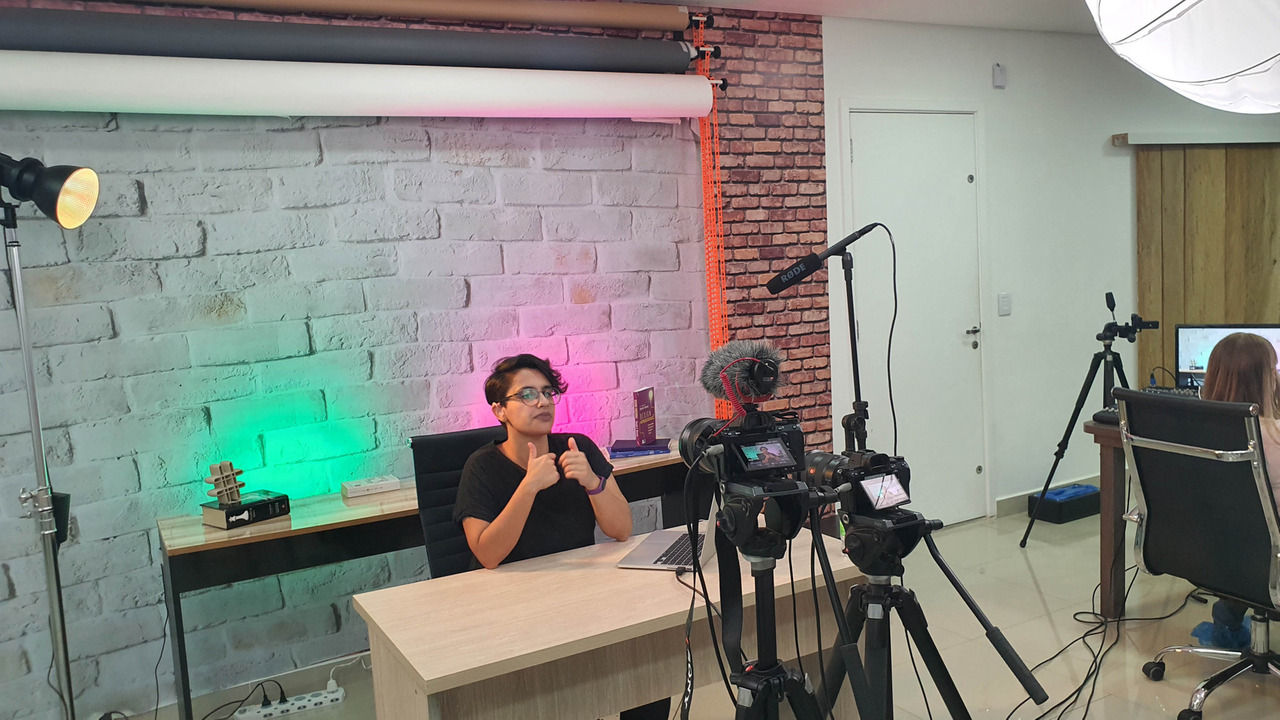Studio de vídeo aula em são paulo