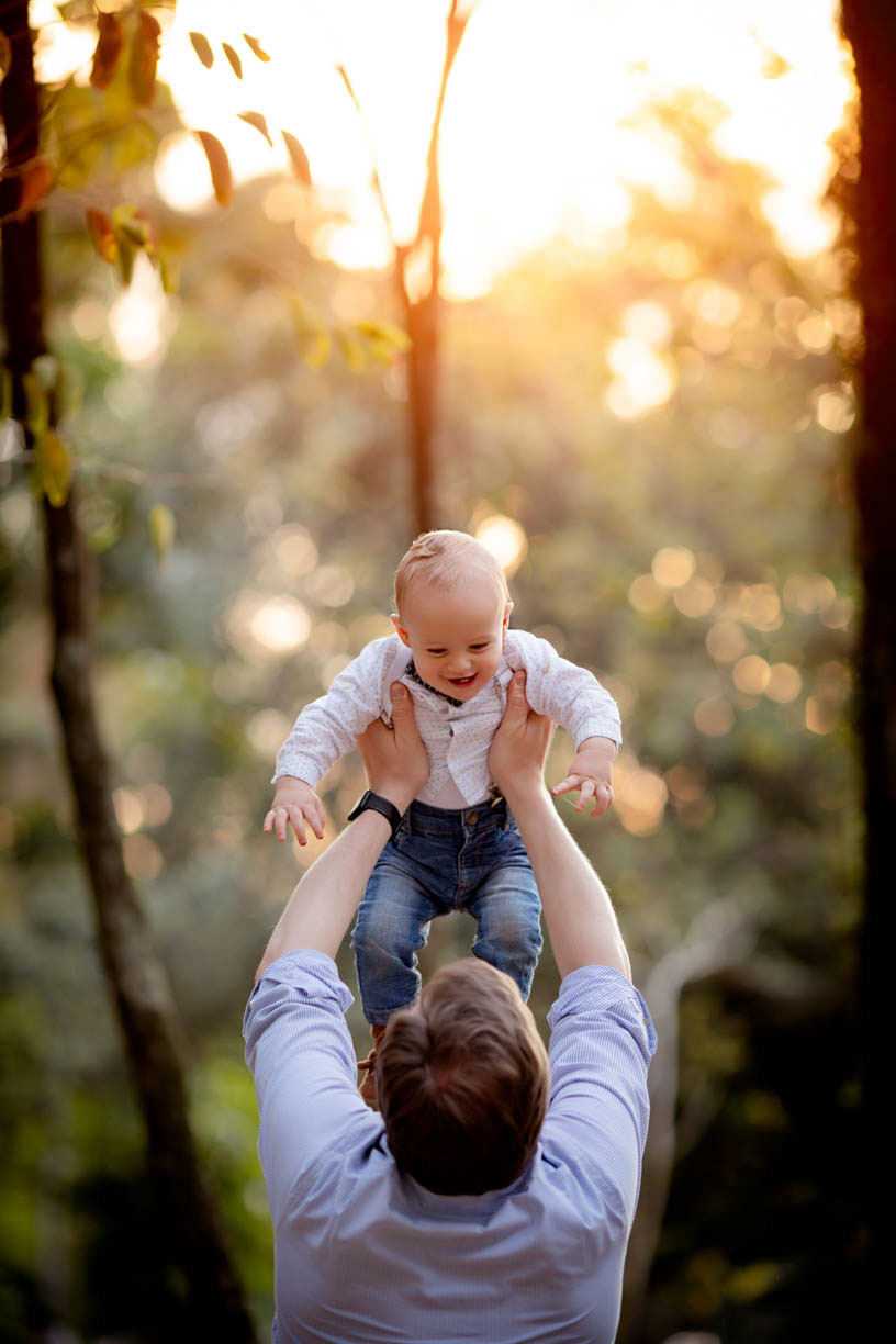 Foto de família em estúdio