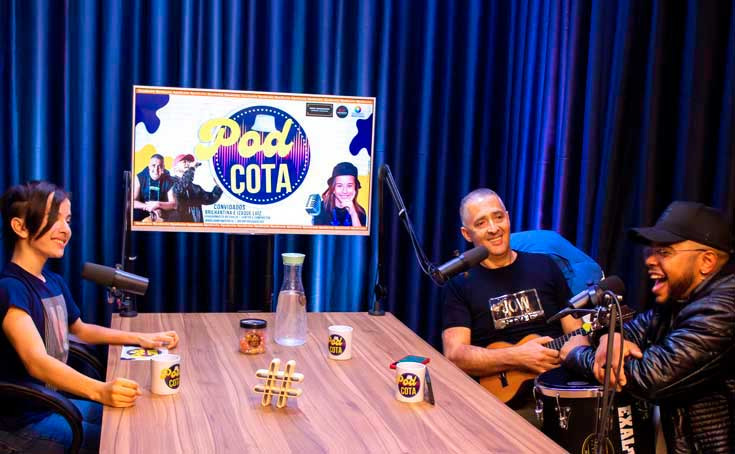 Podcast com Exaltasamba em São Paulo