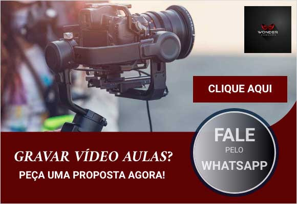 Orçamento para gravação de videoaulas? Peça pelo Whatsapp!