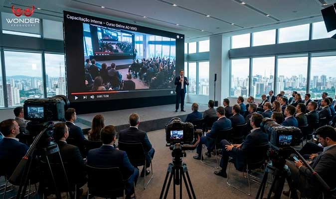Gravação Cursos Online Corporativos Internos SP