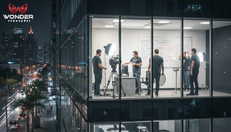 Estúdio de gravação de curso online em São Paulo