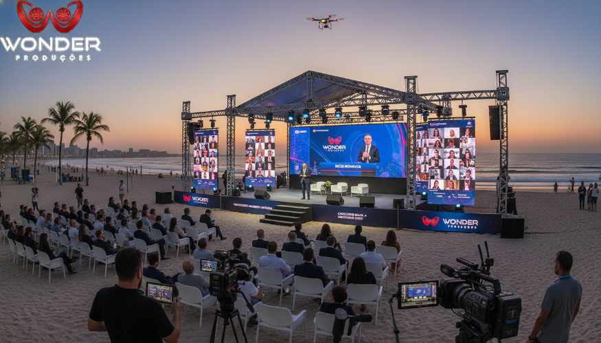 Transmissão ao vivo de eventos públicos para prefeitura de Santos