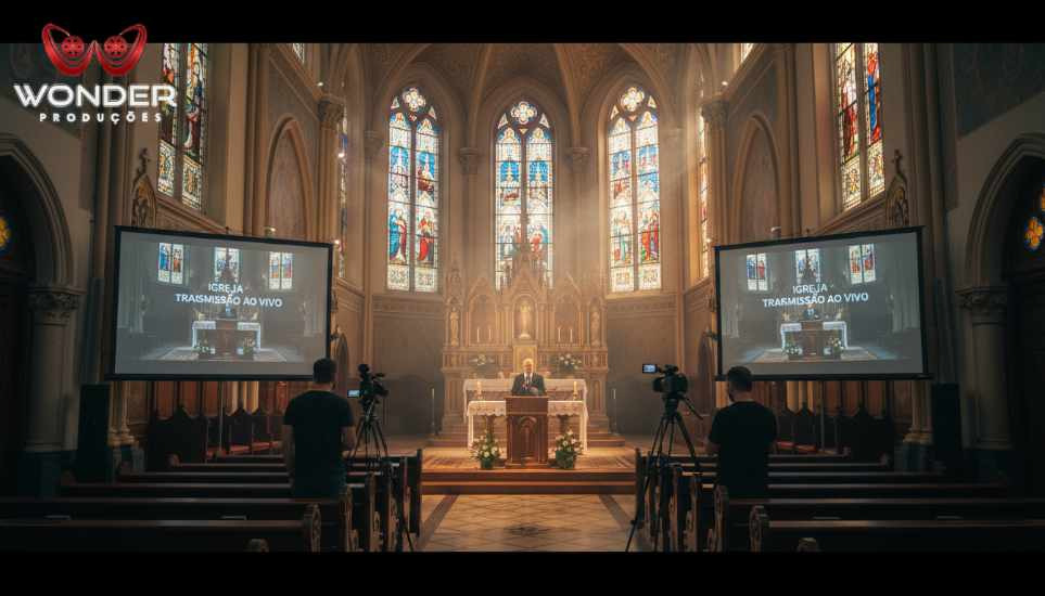 Transmissão ao vivo de cultos religiosos