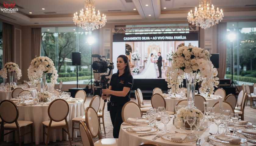 Transmissão ao vivo para casamentos e festas