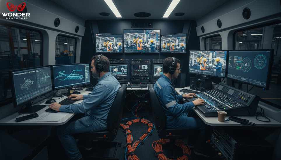 Transmissão e edição de vídeo corporativo