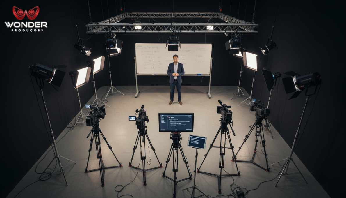 Gravação de curso online em Estúdio Profissional - SP