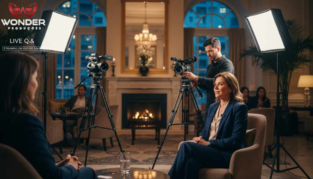 Gravação de entrevistas para TV e Eventos