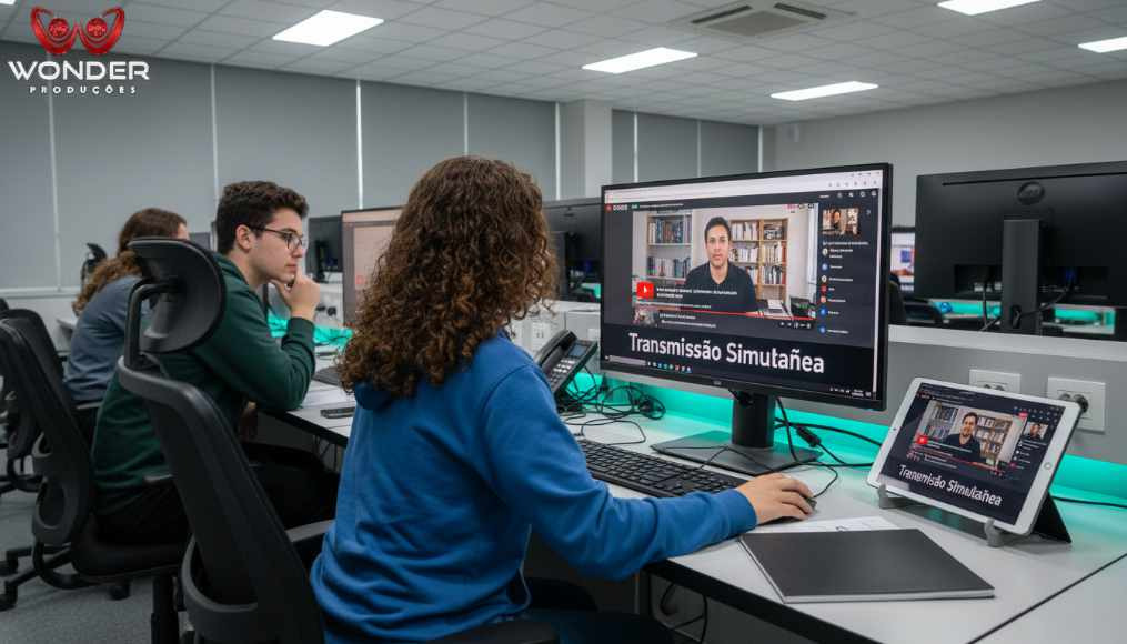 Transmissão simultânea no Youtube e Instagram - Wonder Produções