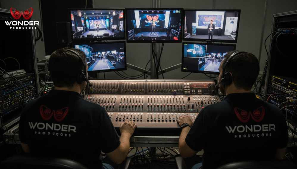 Equipe de edição da Wonder Produções