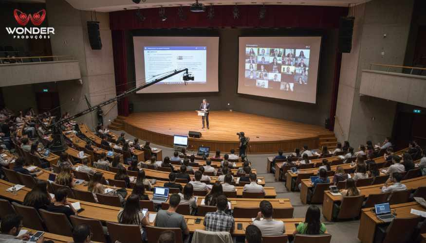 Transmissão de evento corporativo online - Wonder Produções