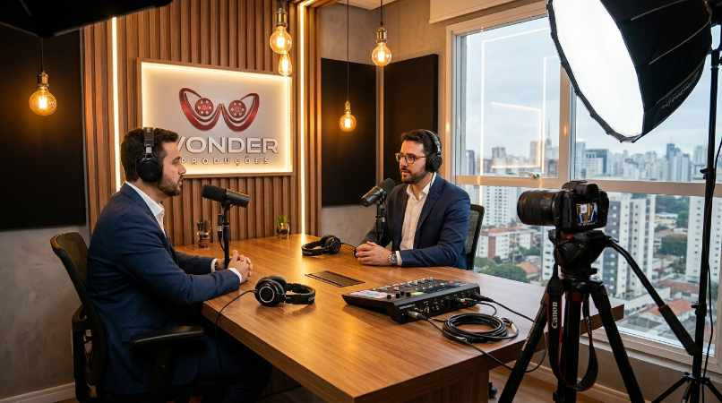 Gravar podcast corporativo SP