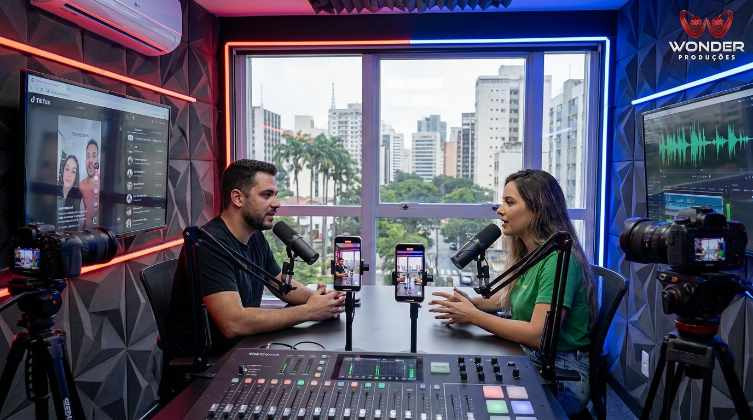 Gravação de Podcast para Tik Tok Shop