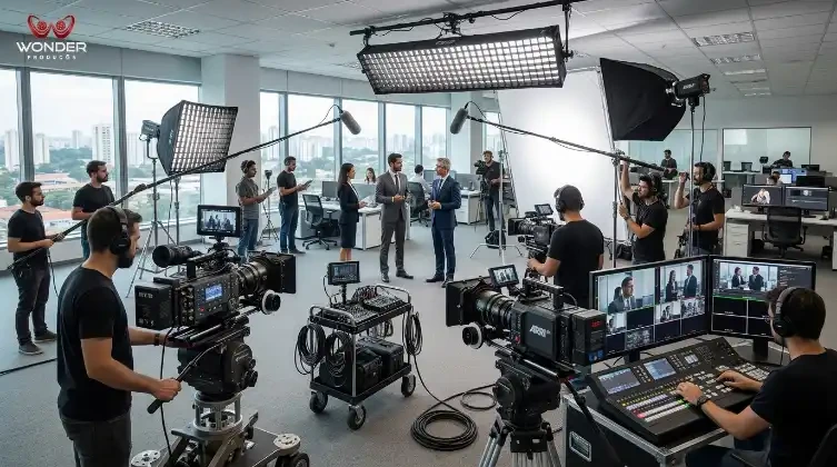 Gravação vídeo institucional em empresas