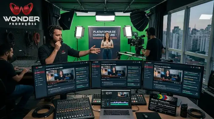 Empresa de gravação de cursos online SP