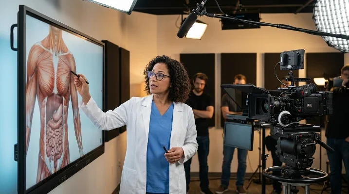 Gravar cursos online para médicos