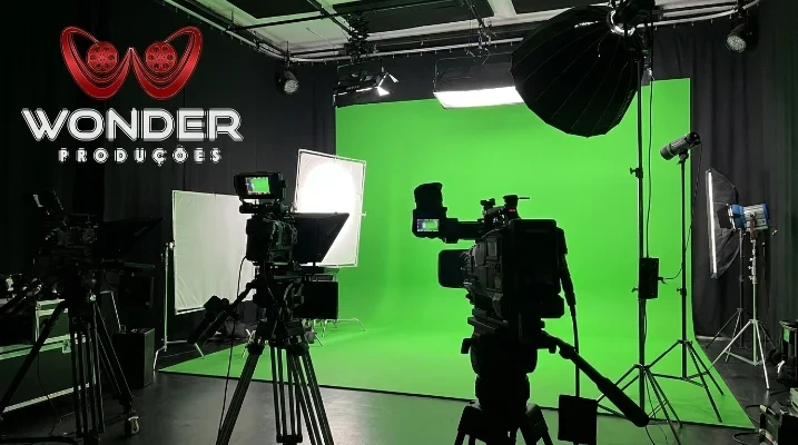 Produtor de vídeo em estúdio