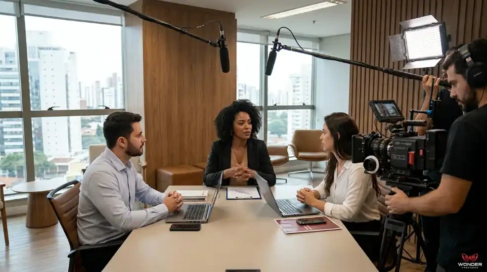Gravação de treinamento corporativo em São Paulo