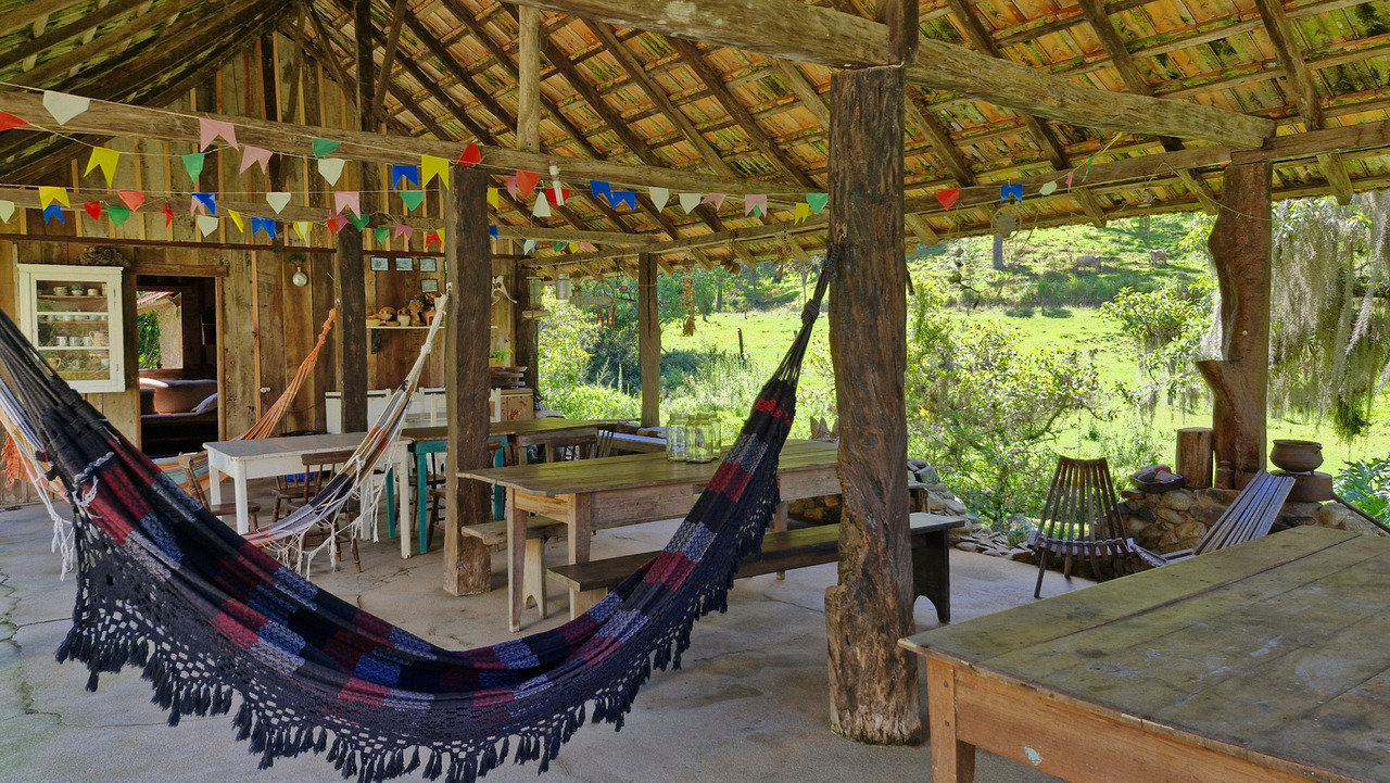 sossego em anitapolis, turismo rural em anitapolis, rede para descansar, 