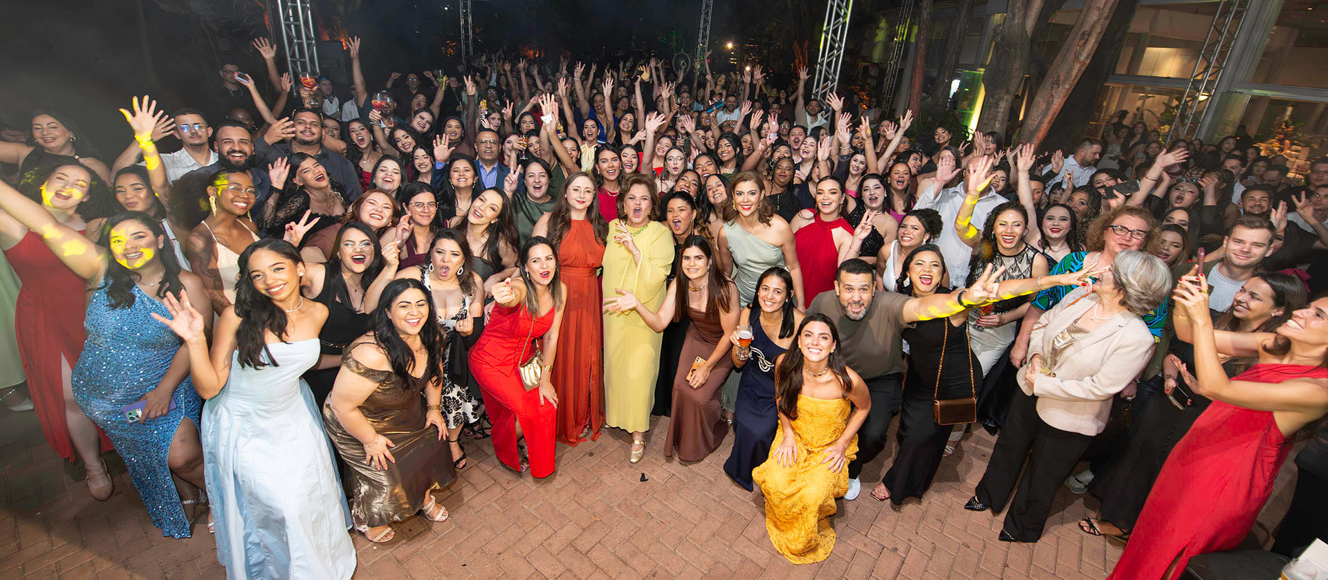 Foto panorâmica dos Colaboradores na Festa de Fim de Ano 2025
