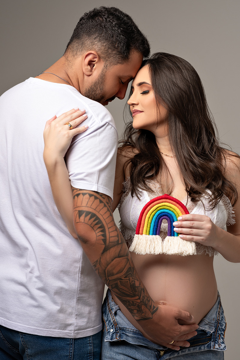 Ensaio ou Book de Gestante no Estúdio Abrassear Por Gresley Guimarães em Contagem ou BH Belo Horizonte